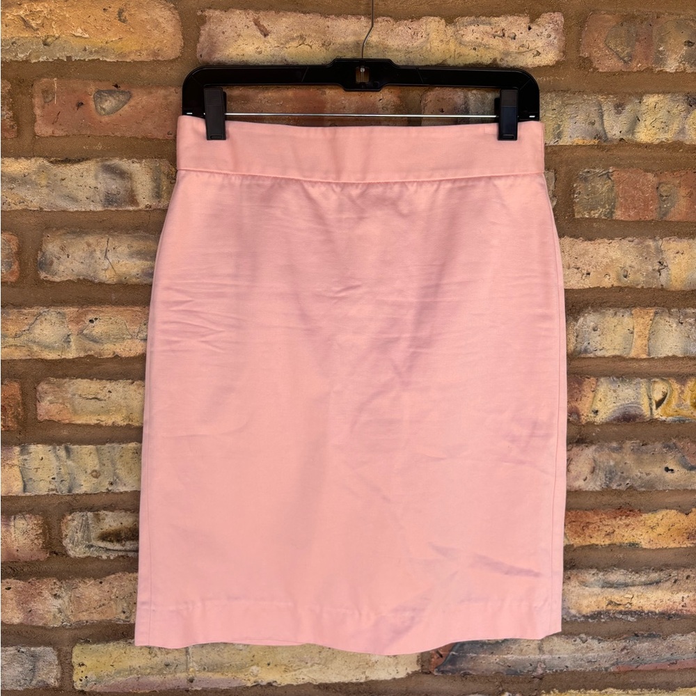 JCrew elegant pink sateen pencil skirt 🩷